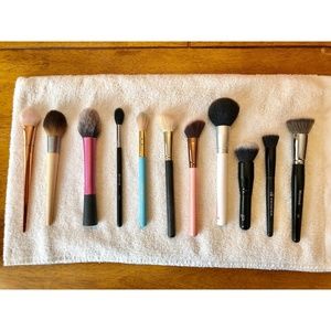 11 face brush set, Morphe and Real Techniques